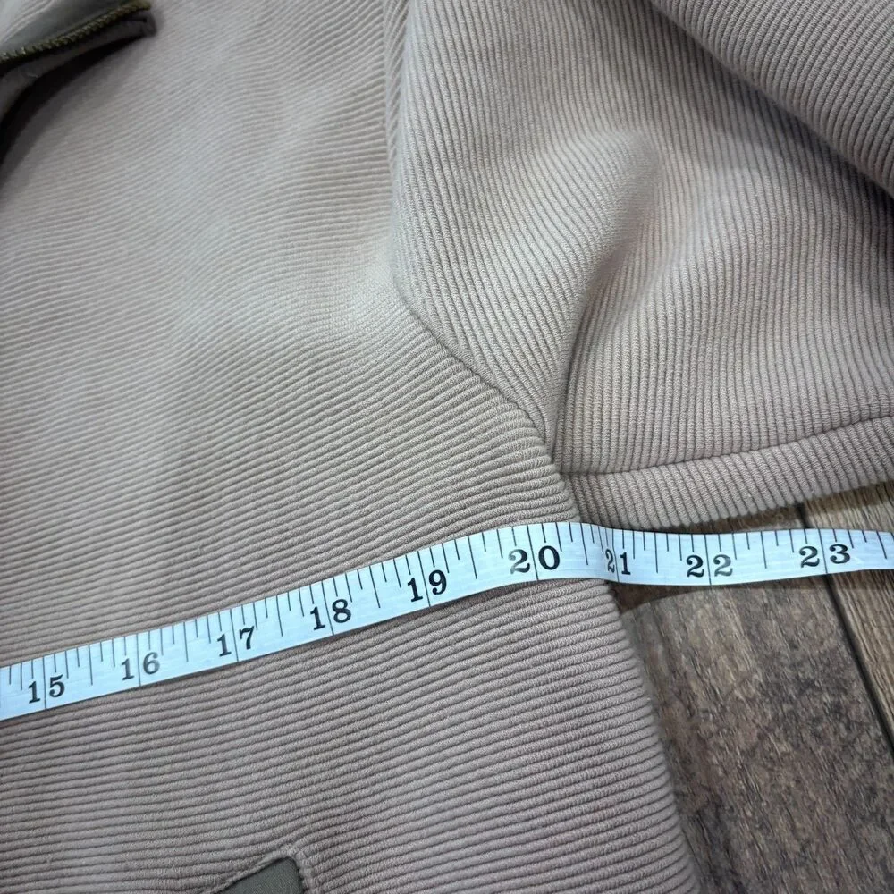 Varley Berendo Full Zip Thru Mock Collar Boxy Jacket in Portabella Size Small